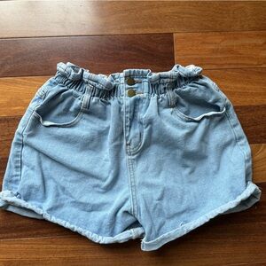 Showpo Light Blue Jean Shorts